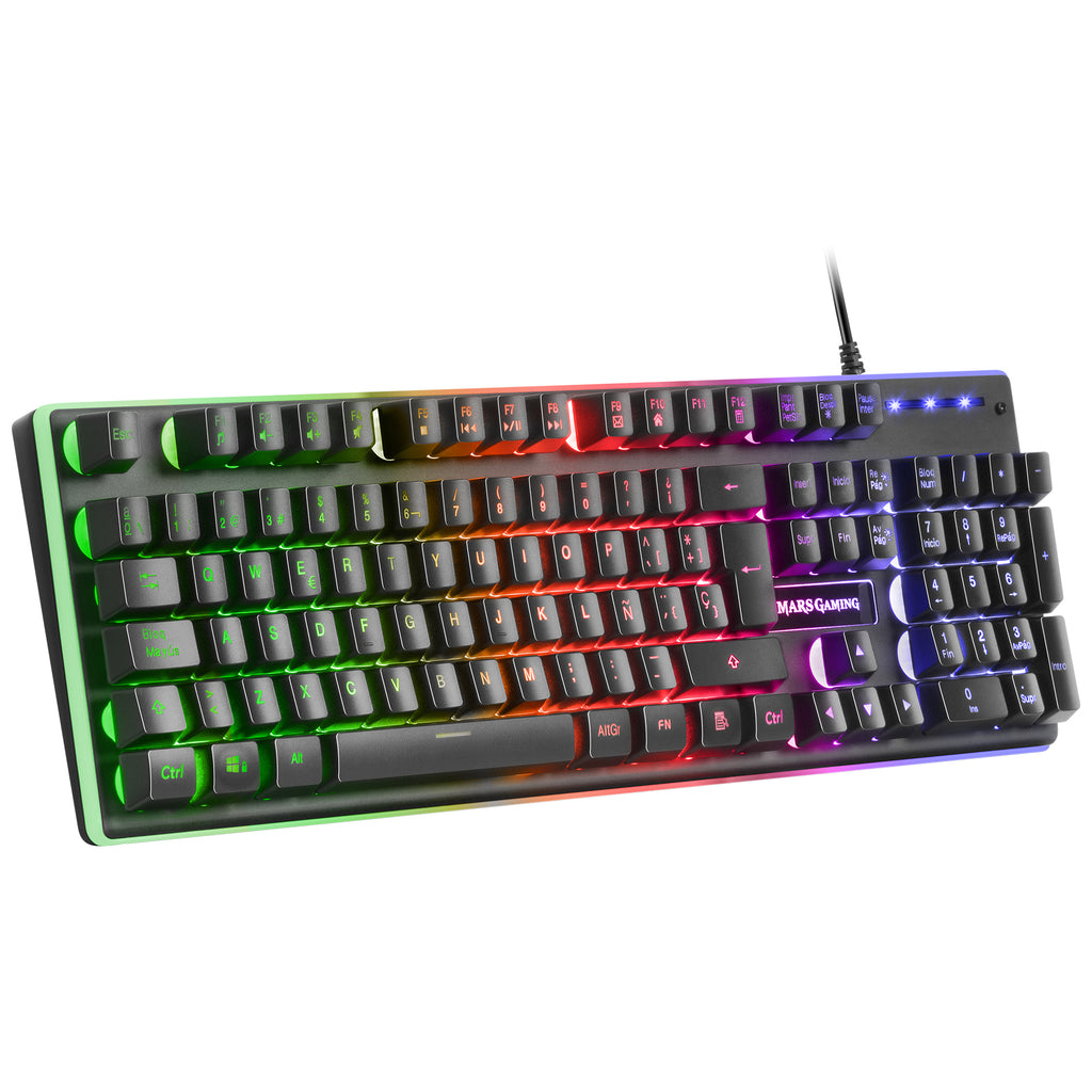 Mars Gaming MCPXBES teclado Ratón incluido Juego USB Español (5)