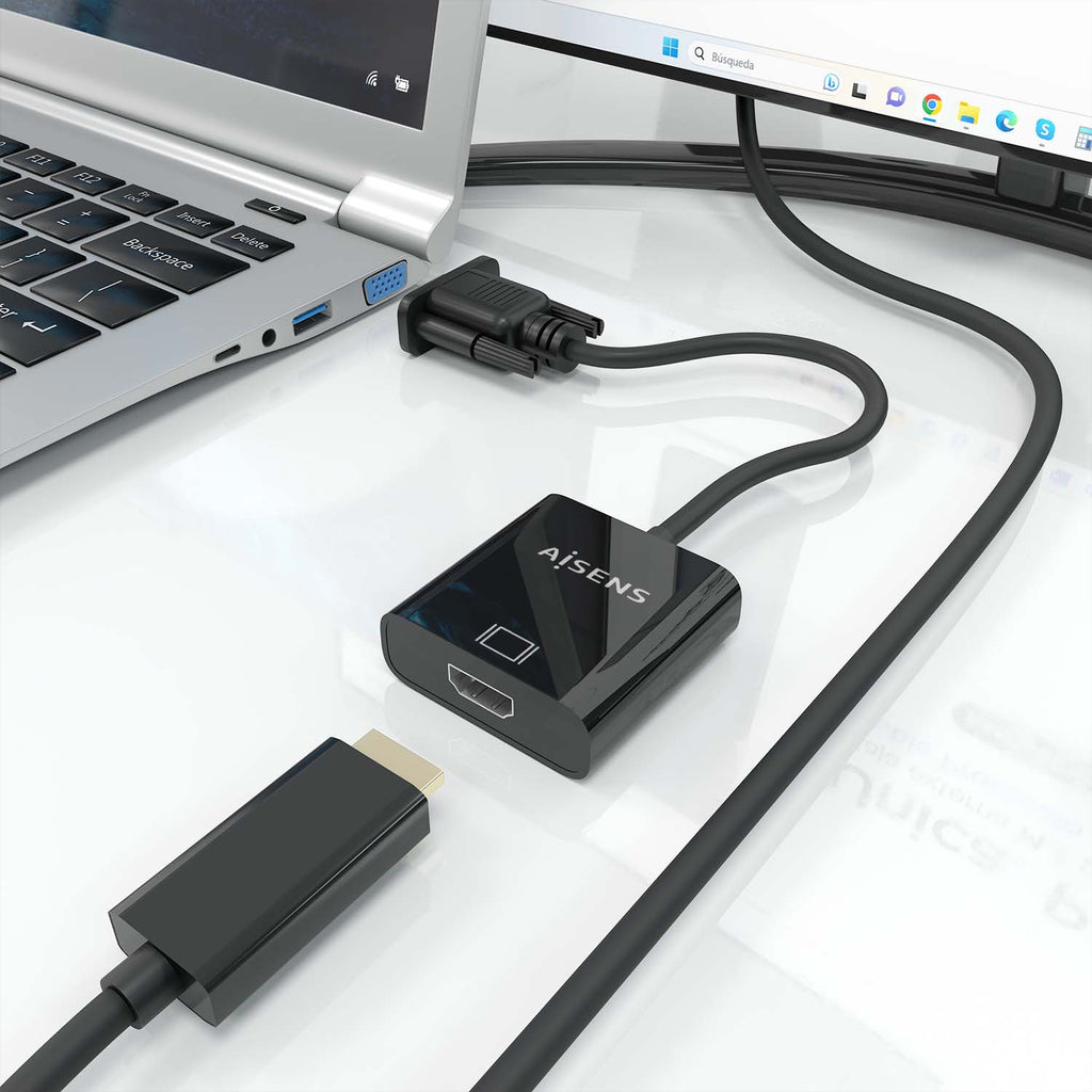 AISENS A115-0873 adaptador de cable de vídeo 0,2 m HDMI + 3.5mm + Micro-USB Type-B VGA (D-Sub) (7)