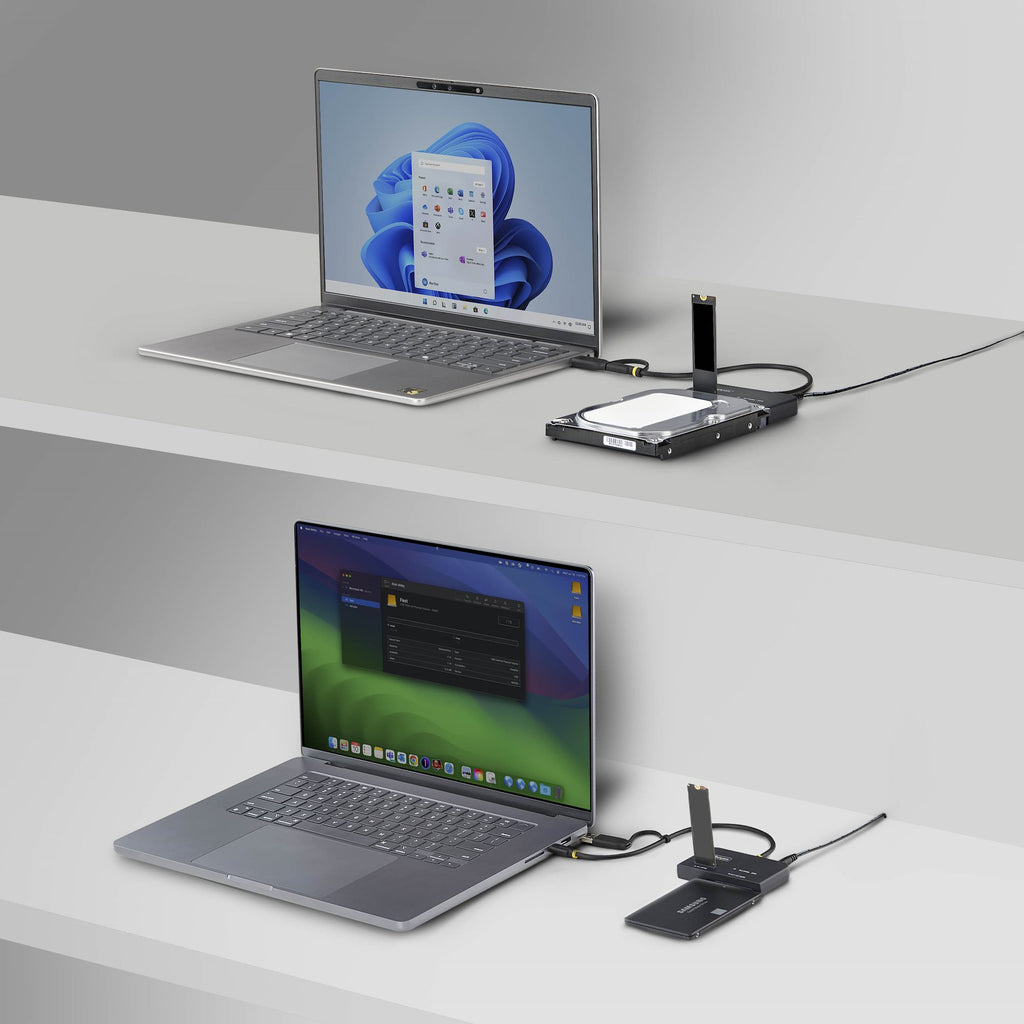 StarTech.com USB31CSAT3M2E base de conexión para disco duro USB 3.2 Gen 2 (3.1 Gen 2) Type-C Negro (5)