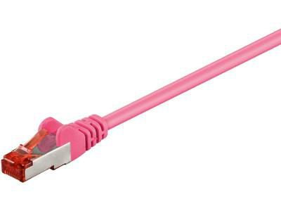Microconnect SSTP601PI cable de red Rosa 1 m Cat6 S/FTP (S-STP) (2)