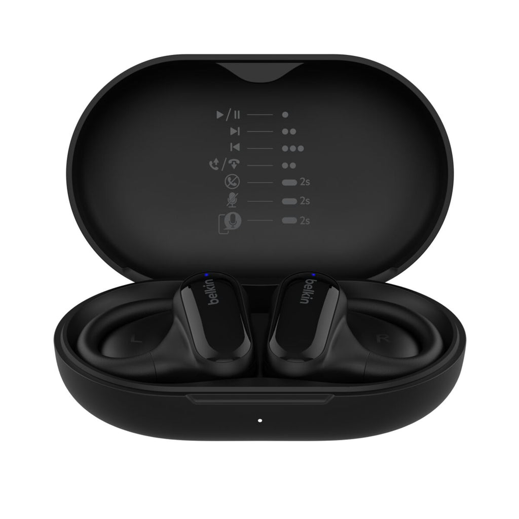 Auriculares inalámbricos con micro - oreja abierta - montaje encima de la oreja - Bluetooth - negro