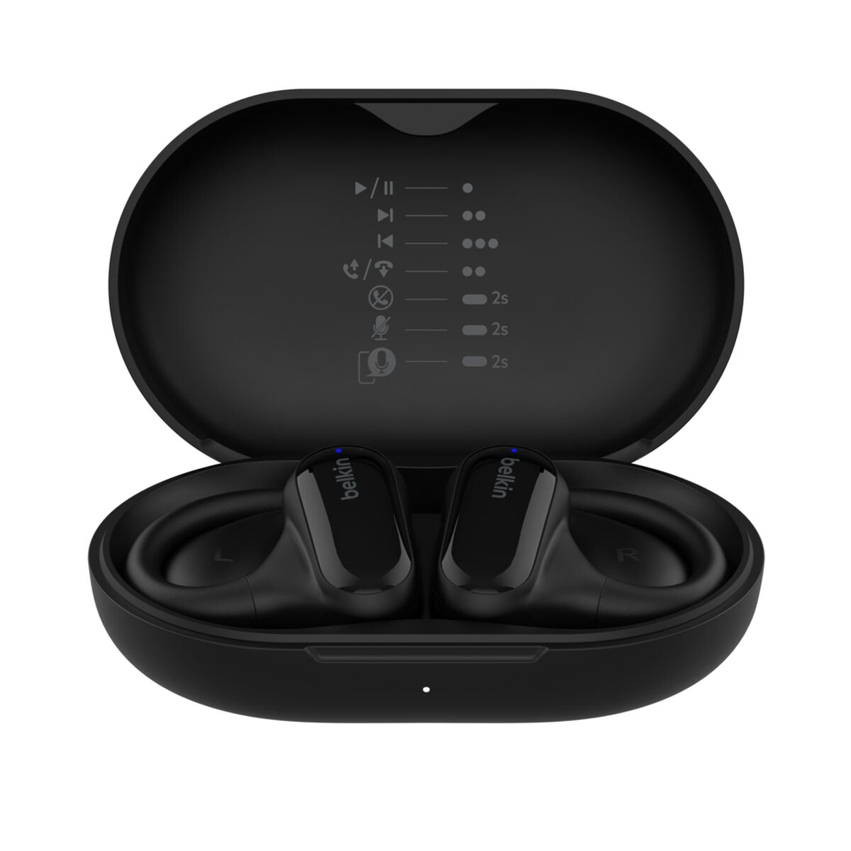 Auriculares inalámbricos con micro - oreja abierta - montaje encima de la oreja - Bluetooth - negro