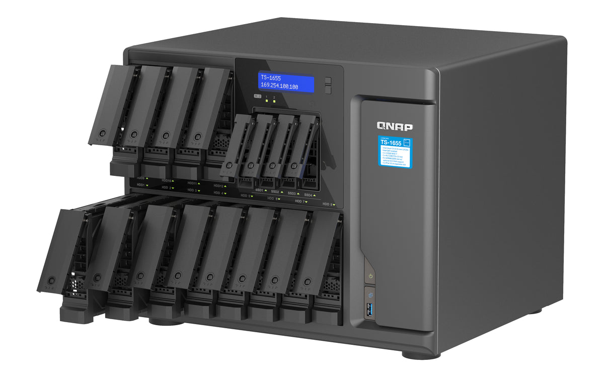 QNAP TS-1655 NAS Torre Intel Atom® C5125 8 GB DDR4 0 TB QNAP Turbo System Negro (2)
