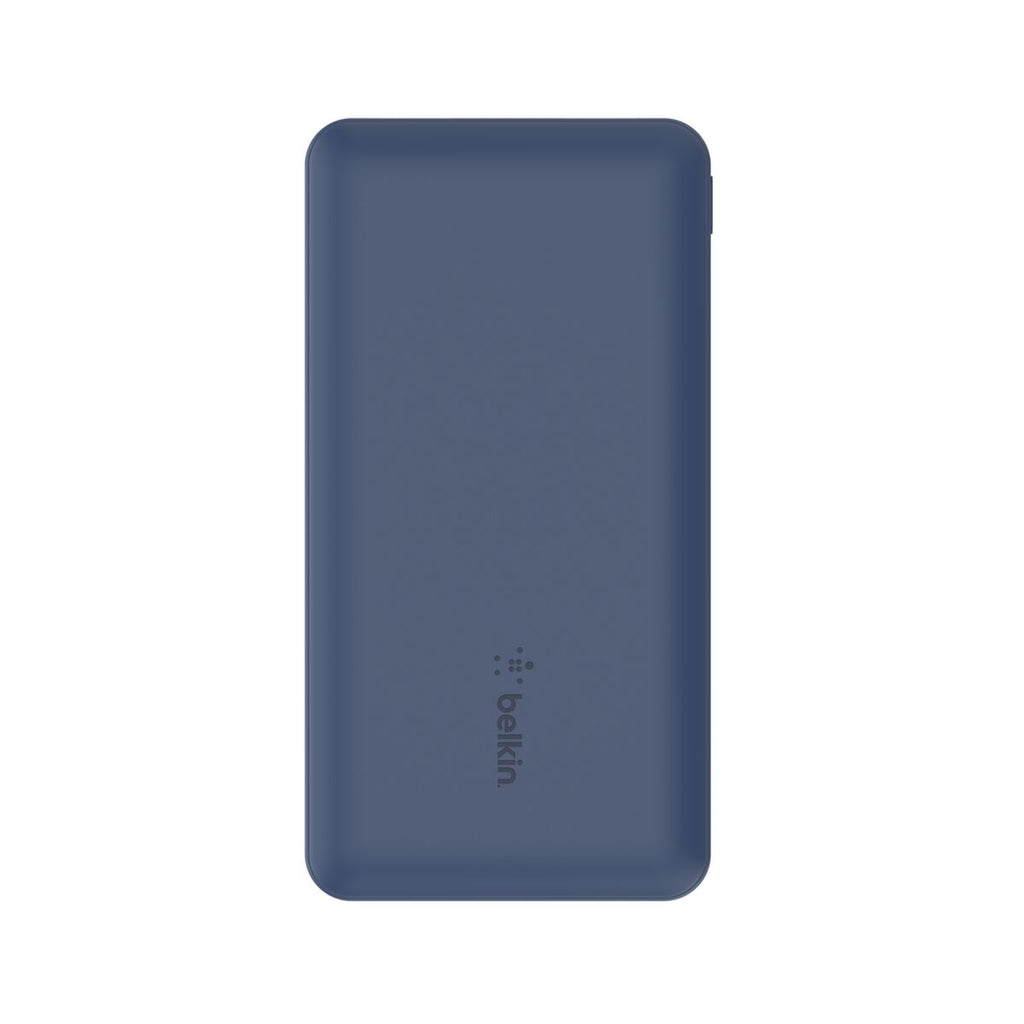 Cargador portátil - 10000 mAh - 18 vatios - 3 conectores de salida (USB-C, 2 x USB) - azul