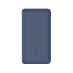 Cargador portátil - 10000 mAh - 18 vatios - 3 conectores de salida (USB-C, 2 x USB) - azul
