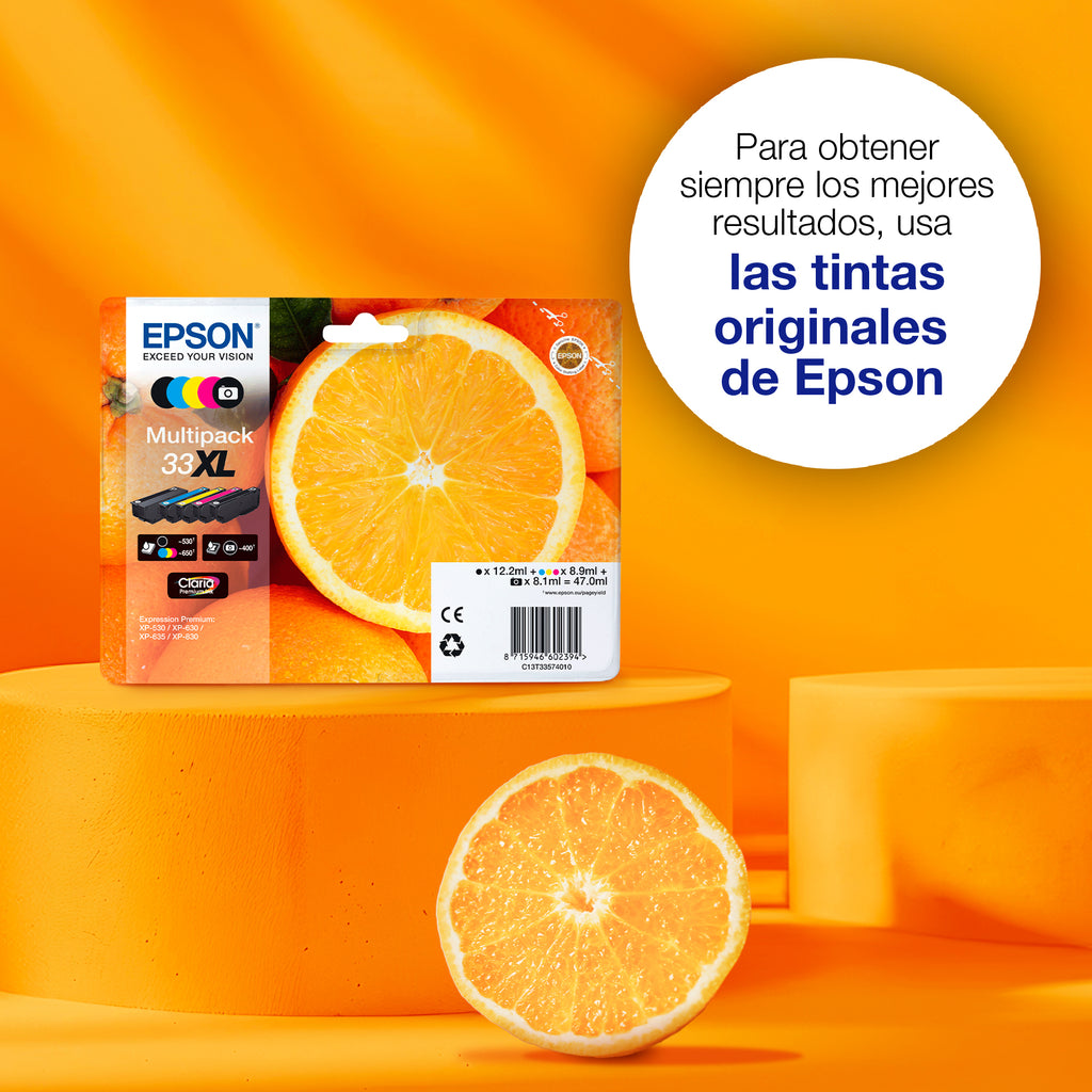 Epson Oranges C13T33434022 cartucho de tinta 1 pieza(s) Original Rendimiento estándar (4)