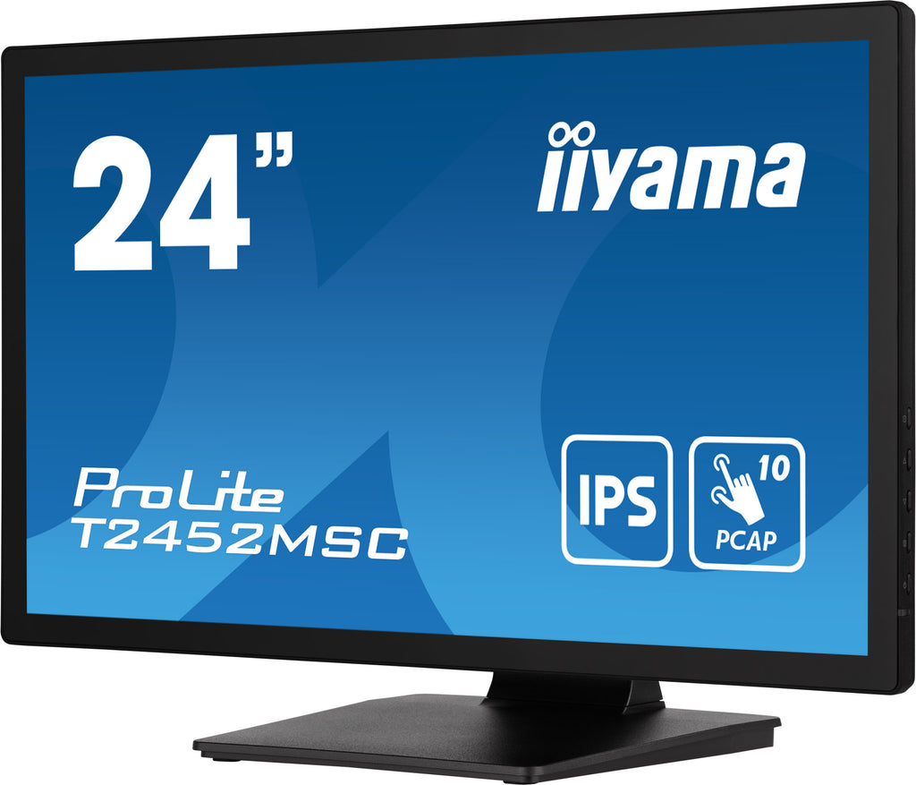 iiyama ProLite T2452MSC-B1 pantalla para PC 60,5 cm (23.8") 1920 x 1080 Pixeles Full HD LCD Pantalla táctil Multi-usuario Negro (5)