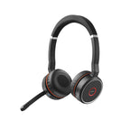 Jabra Evolve 75 Auriculares Inalámbrico Diadema Oficina/Centro de llamadas MicroUSB Bluetooth Negro, Rojo (2)