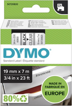 Dymo Cinta D1 transparente/negro 19 mm