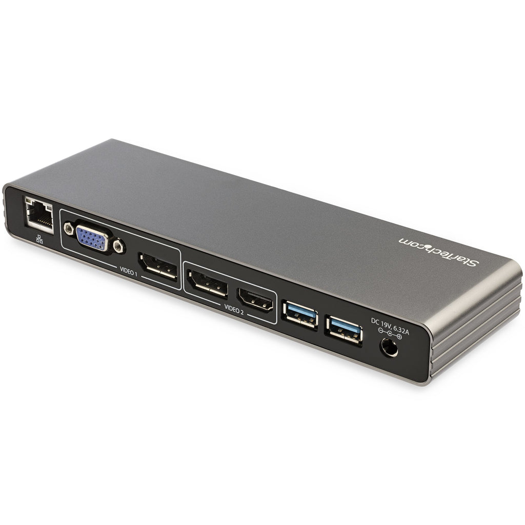 StarTech.com TB3DK2DHVUE base para portátil y replicador de puertos Alámbrico