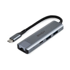 Lindy 43422 hub de interfaz USB 3.2 Gen 2 (3.1 Gen 2) Type-C 10000 Mbit/s Gris (2)