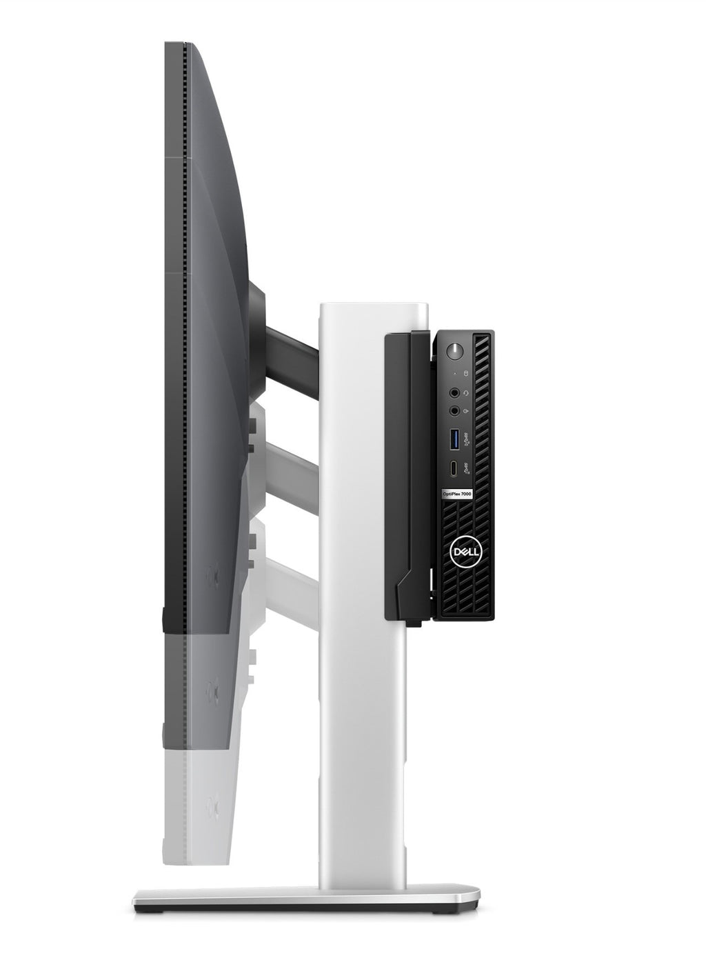 DELL MFS22 68,6 cm (27") Escritorio Plata, Negro (4)