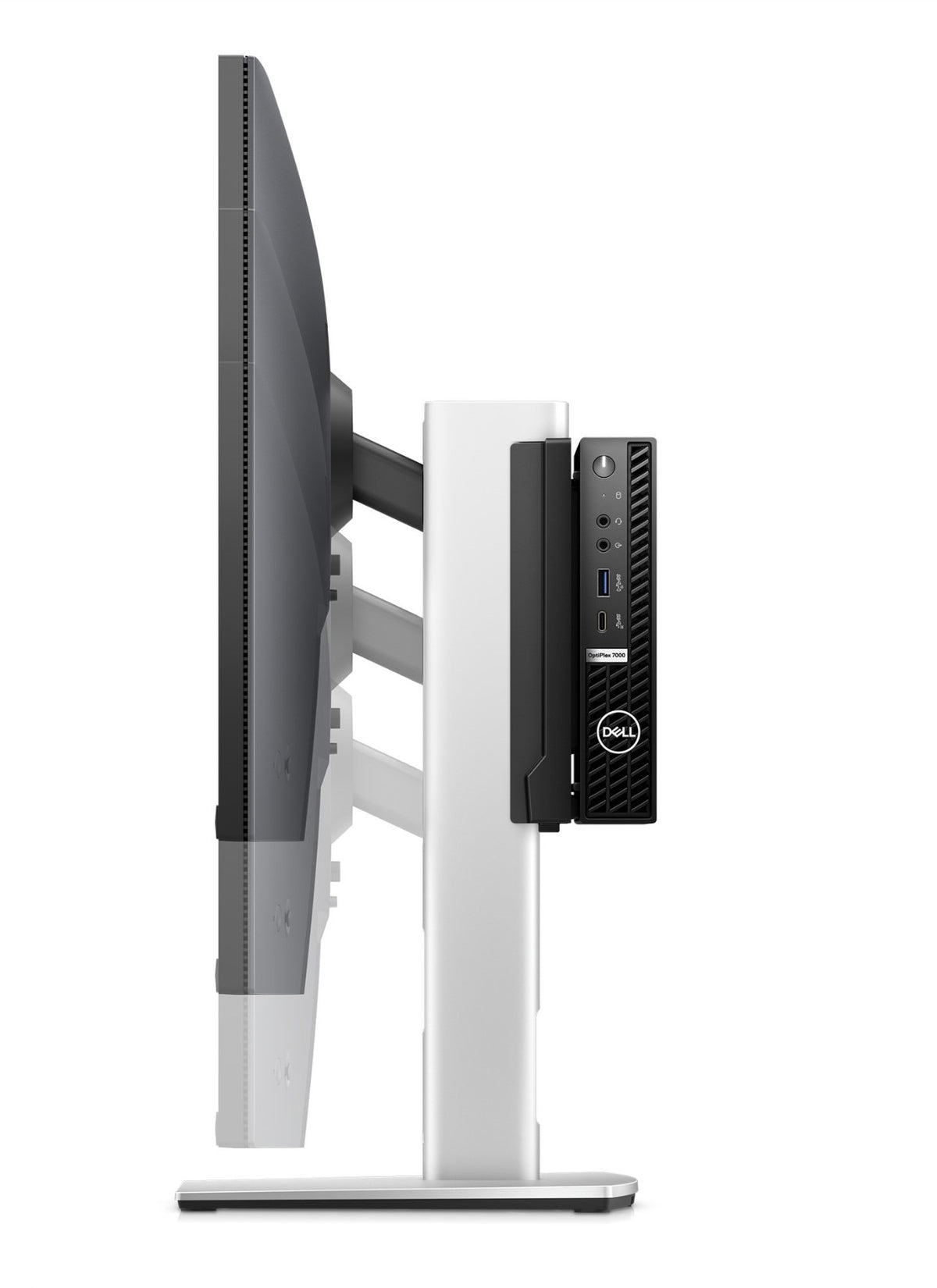 DELL MFS22 68,6 cm (27") Escritorio Plata, Negro (4)
