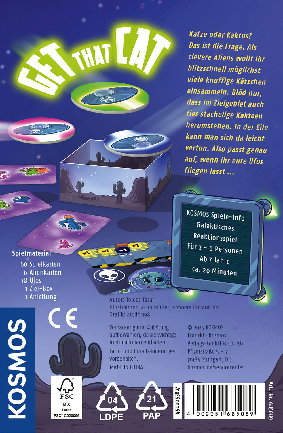 Kosmos 47855945 juego de tablero 20 min Juego De Cartas Viaje/aventura (2)