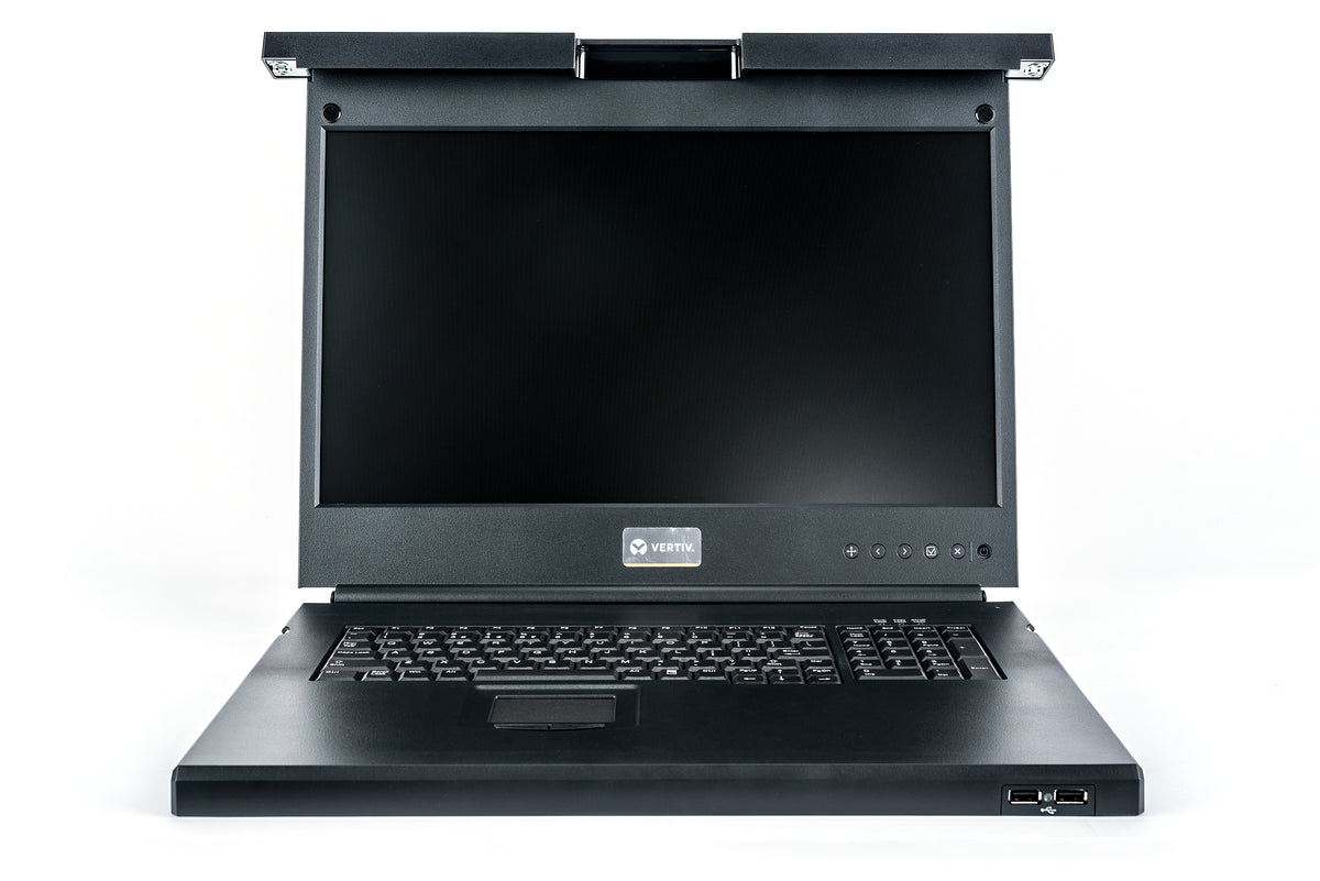 Vertiv Avocent LRA185KMM8D-201 consola de rack 48,3 cm (19") 1366 x 768 Pixeles Plástico, Acero Negro 1U (2)