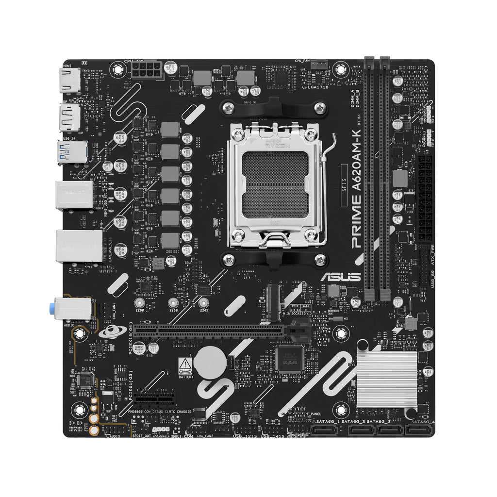 ASUS PRIME A620AM-K AMD A620A Zócalo AM5 micro ATX (2)