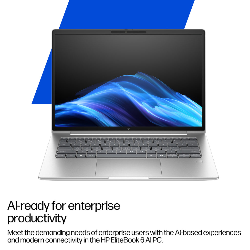 HP EliteBook 6 G1i AI PC Intel Core Ultra 7 255U Laptop 33.8 cm (13.3") WUXGA 32 GB DDR5-SDRAM 1 TB SSD Wi-Fi 7 (802.11be) Windows 11 Pro Silver (9)