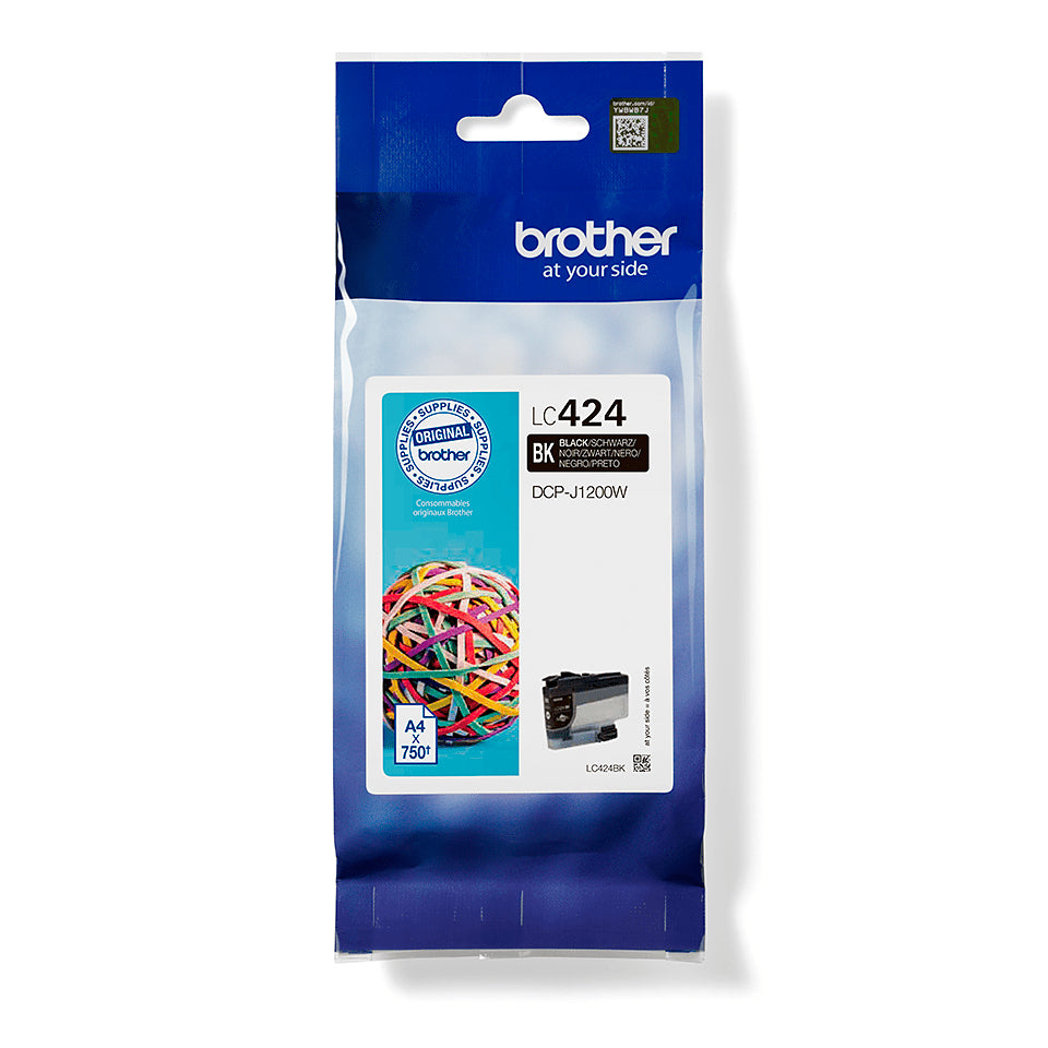 Brother LC424BK cartucho de tinta 1 pieza(s) Original Negro (2)