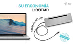i-tec C31FLAT2PDPRO100WUK base para portátil y replicador de puertos Alámbrico