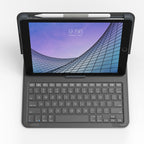 ZAGG Messenger Folio 2 QWERTY Inglés Bluetooth Carbón vegetal