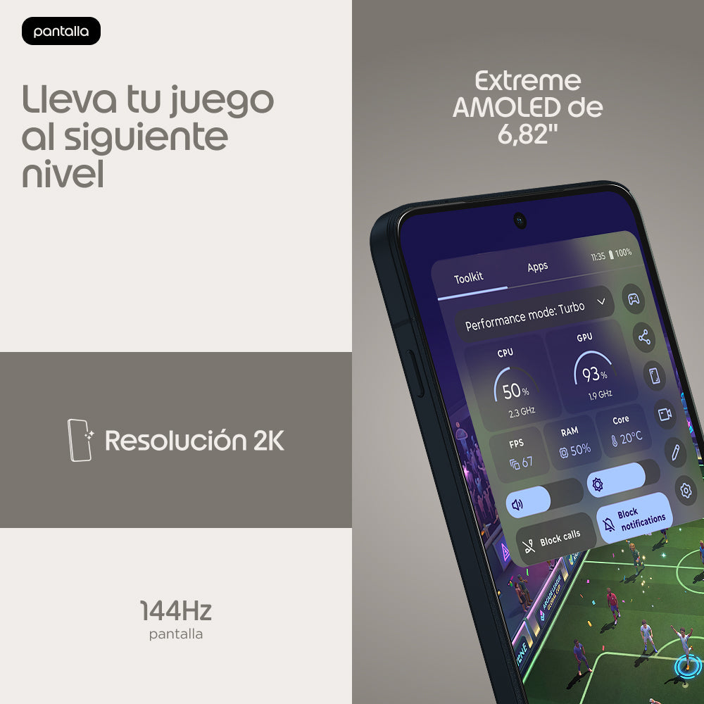 Motorola edge 70 max 17,3 cm (6.82") SIM doble Android 16.0 5G USB Tipo C 8 GB 256 GB 7100 mAh Gris (7)