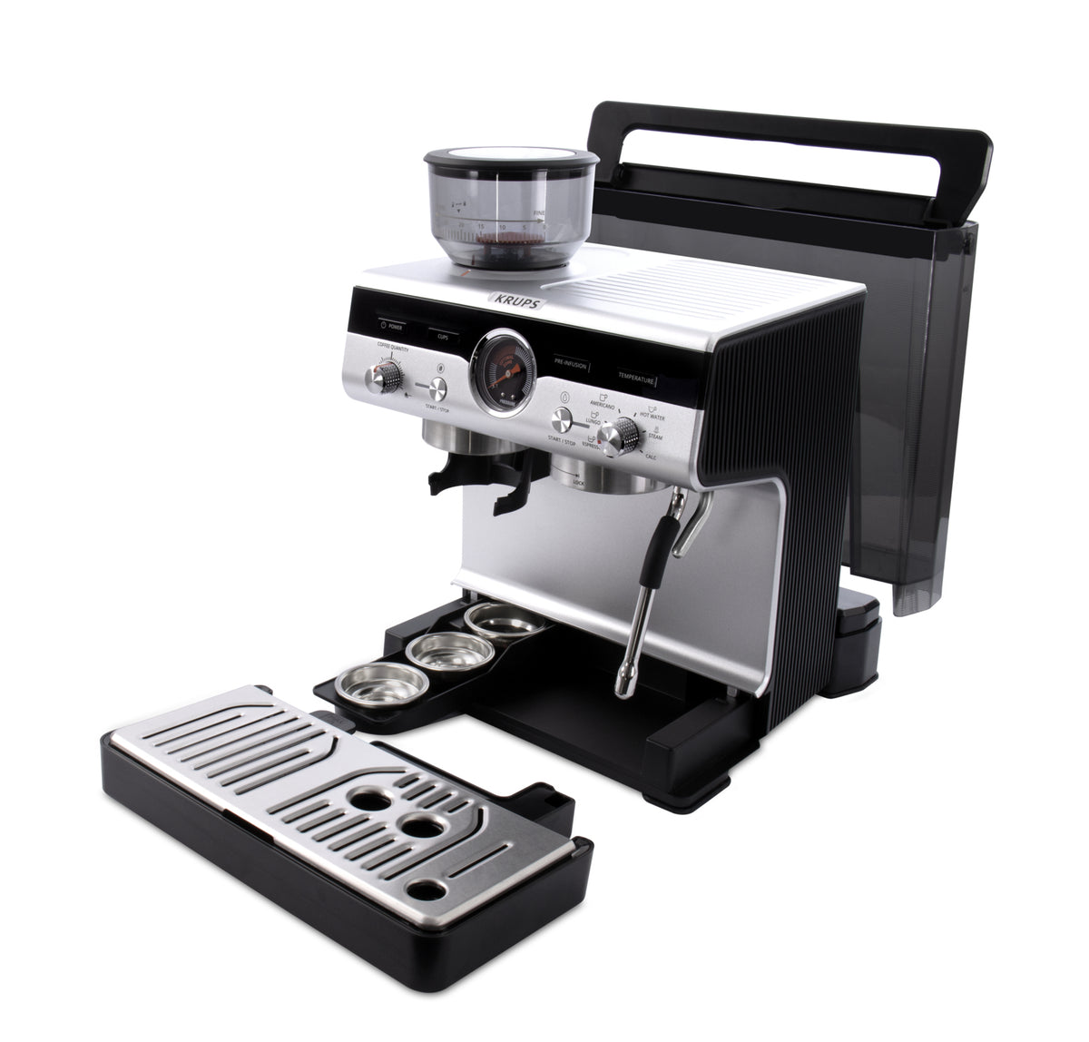 Krups Precision XP801T10 cafetera eléctrica Semi-automática Máquina espresso 3 L