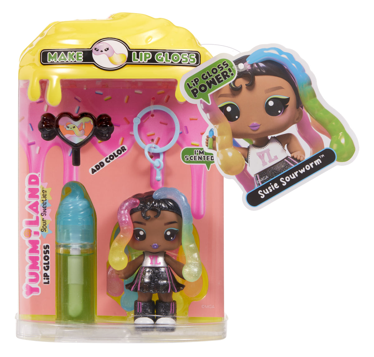 MGA Entertainment Yummiland Lip Gloss Doll Sour Sweeties - Sasha Sourworms (5)