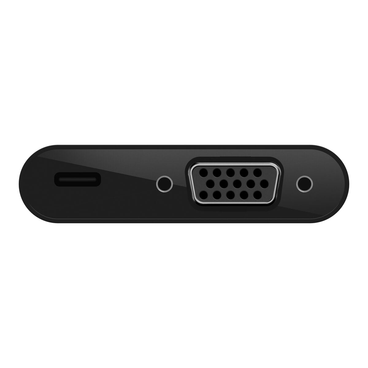 Adaptador de vídeo - USB-C macho a HD-15 (VGA), USB-C (solo alimentación) hembra - negro - compatibilidad con 1080p, USB Power Delivery (60W)