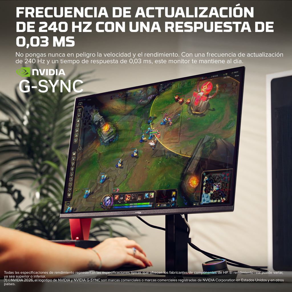 HP HyperX OMEN OLED 27 inch QHD 240Hz Gaming Monitor - OMEN OLED 27q pantalla para PC 68,6 cm (27") Quad HD Negro (8)