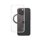 PanzerGlass CARE™ by ® Case Transparent w. Black Kickstand & MagSafe iPhone 16 Pro Max funda para teléfono móvil Negro