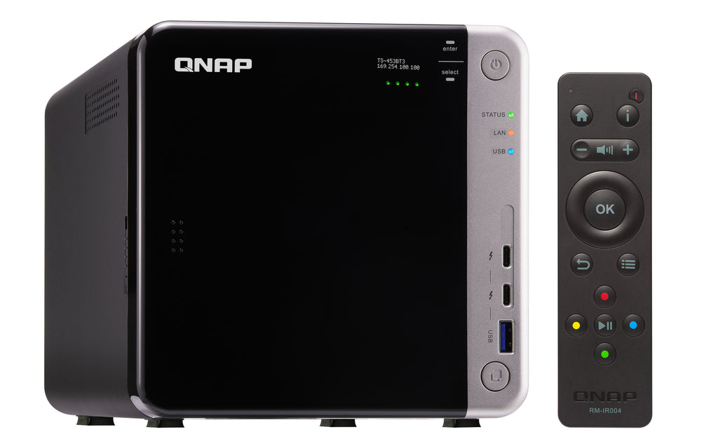 QNAP TS-453BT3 NAS Torre Intel® Celeron® J3455 8 GB DDR3L 0 TB QNAP Turbo System Negro (3)