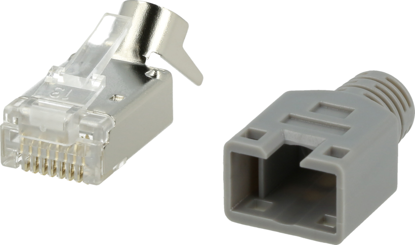 Conector RJ45 Cat 6a STP gris 100 unid. (2)