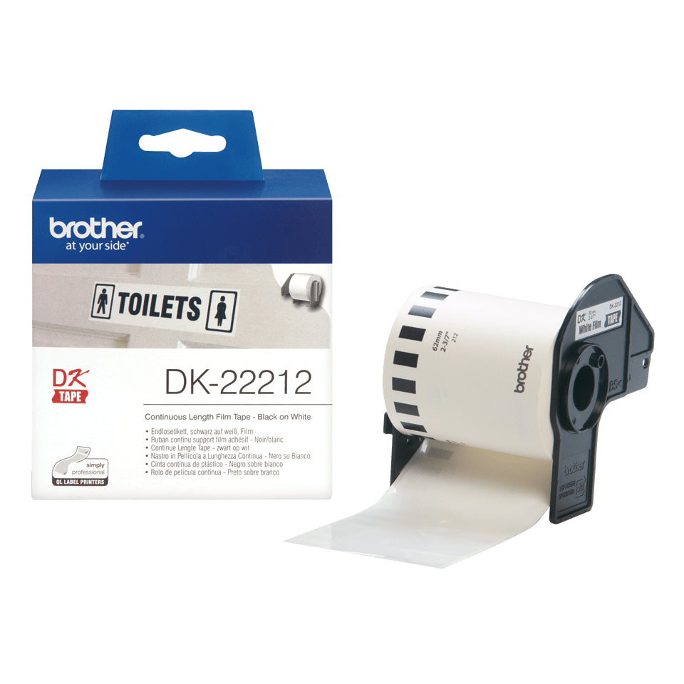 Brother DK-22212 cinta para impresora de etiquetas Negro sobre blanco (2)