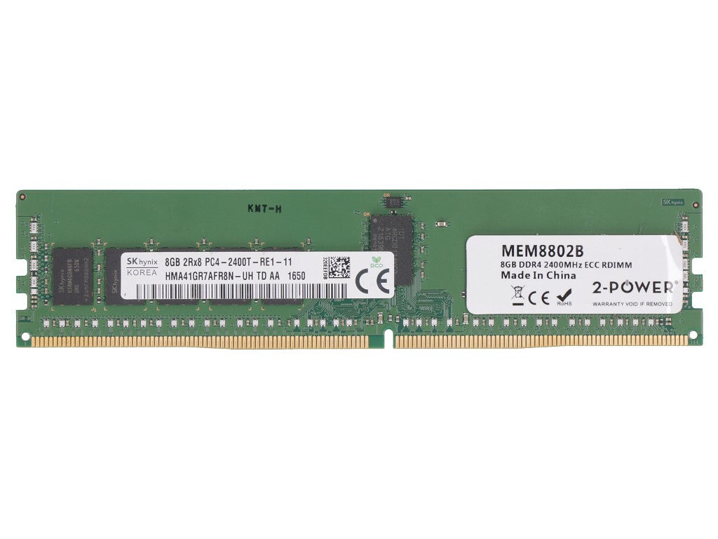 2-Power MEM8802B módulo de memoria 8 GB 1 x 8 GB DDR4 RDIMM ECC