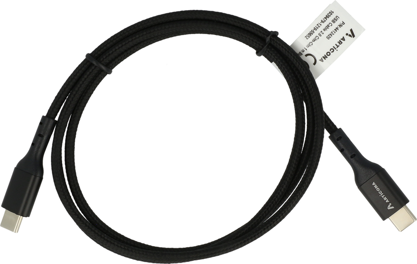 Cable USB 2.0 m(C)-m(C) 2 m, negro (2)