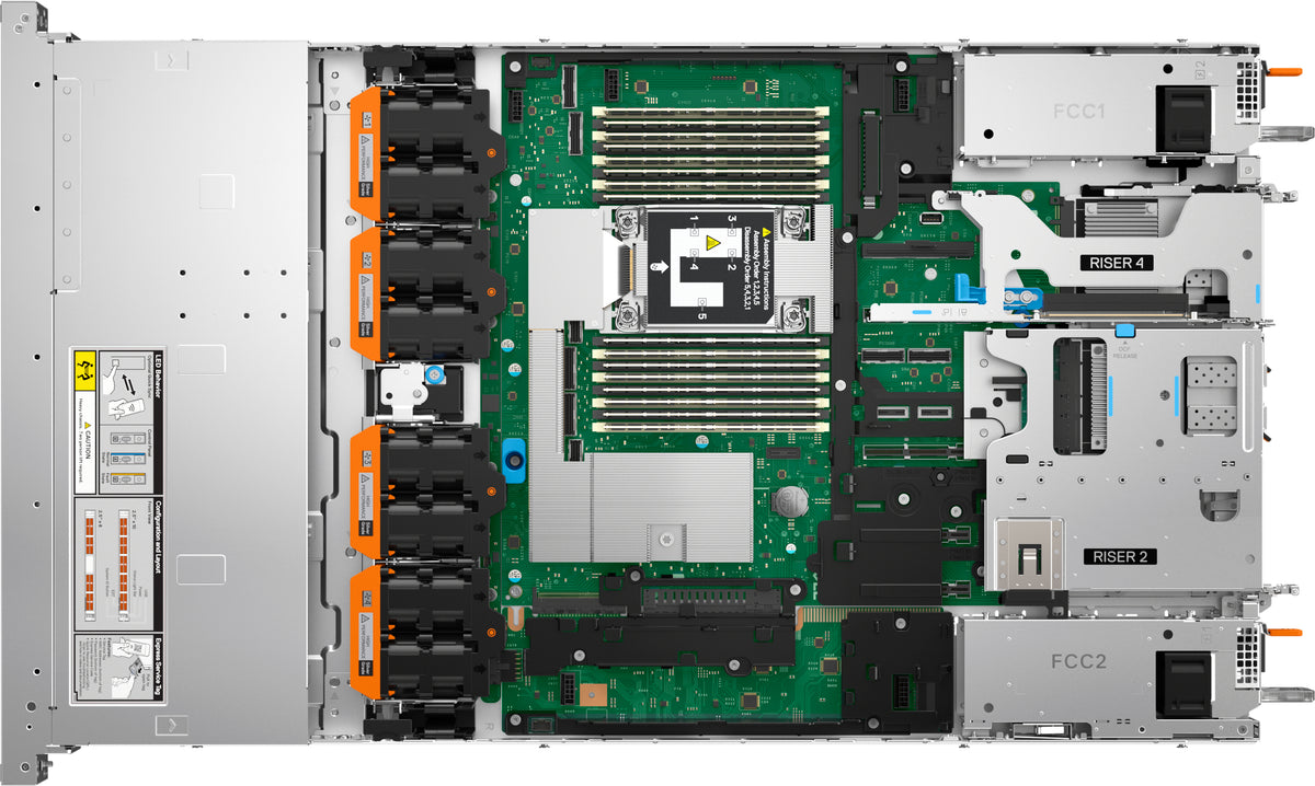 DELL PowerEdge R470 servidor 960 GB Bastidor (1U) Intel Xeon 6 6517P 3,2 GHz 32 GB DDR5-SDRAM 1100 W (6)