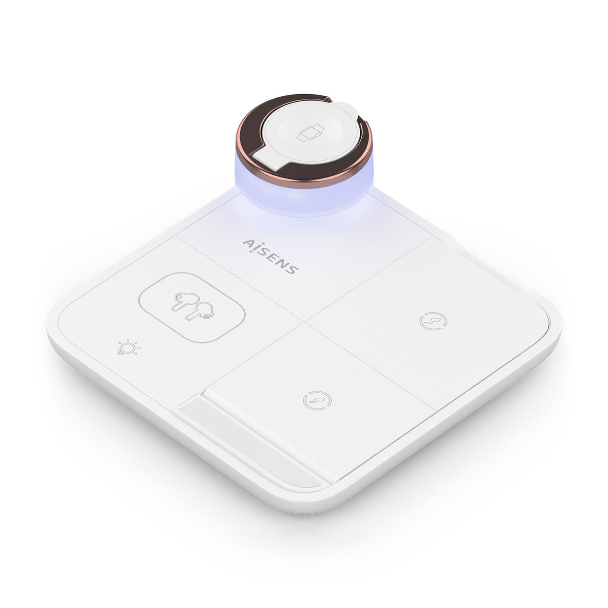 AISENS ASCH-15W4WC061-W cargador de dispositivo móvil Auriculares, Smartphone, Reloj inteligente Cargador inalámbrico Interior (2)