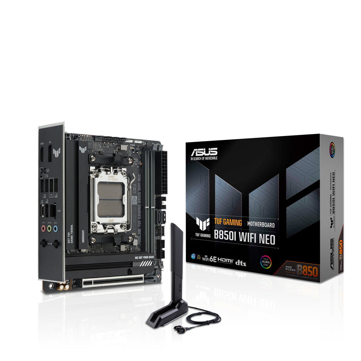 ASUS TUF GAMING B850I WIFI NEO AMD B850 Zócalo AM5 mini ITX (3)