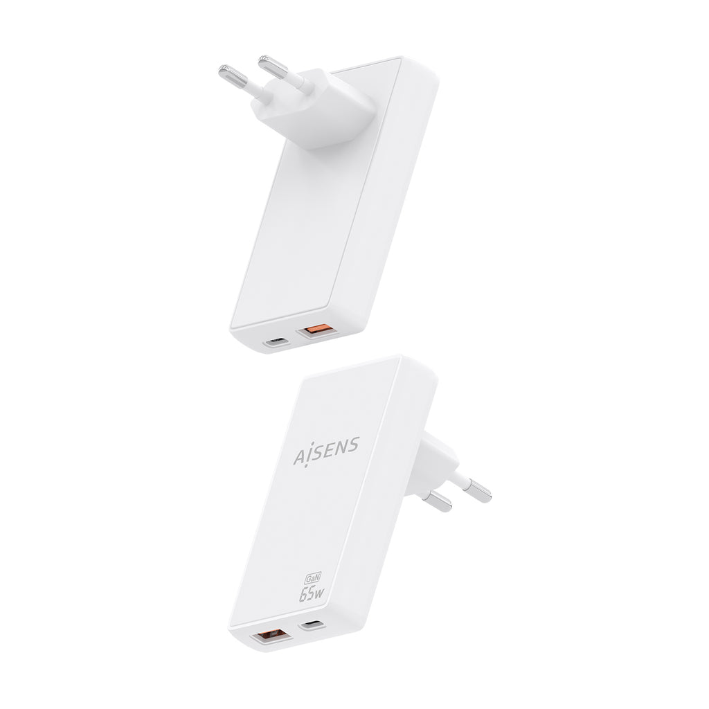 AISENS ASCH-65W2P076-W cargador de dispositivo móvil Cámara digital, Teléfono móvil, Portátil, Smartphone, Tableta, Universal Corriente alterna Carga rápida Interior (4)
