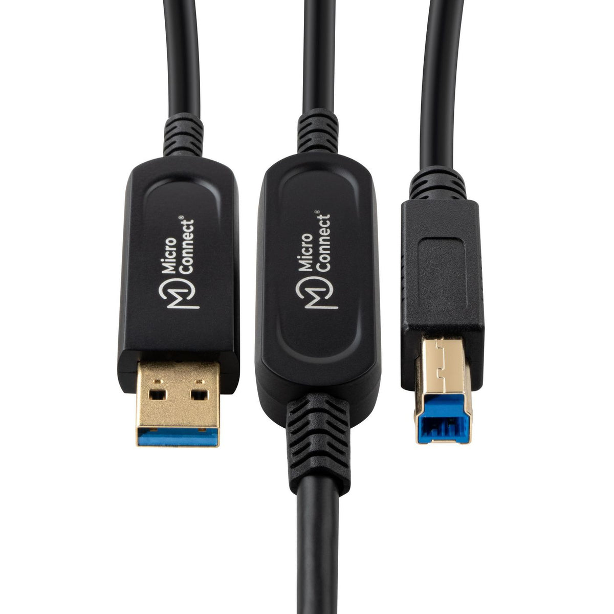 Microconnect MC-USB3.0AB20OP cable USB USB 3.2 Gen 2 (3.1 Gen 2) 20 m USB A USB B Negro (3)