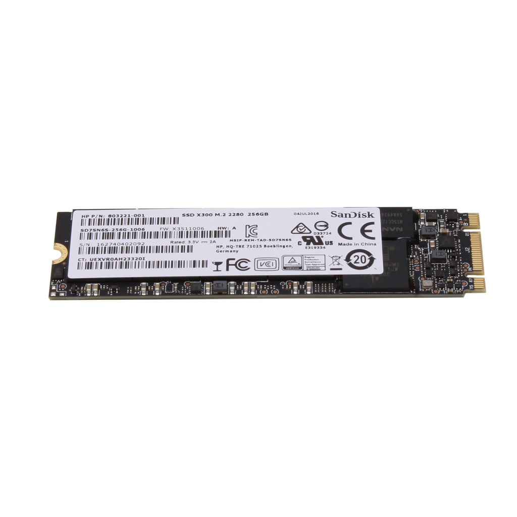 HP SSD 256GB X300 2280 S3 TLC 803221-001-RFB – Reacondicionado