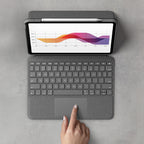 Logitech Folio Touch QWERTZ Alemán Smart Connector Gris (3)