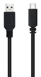 Nanocable USB 2.0, 2m cable USB USB C 2 x USB A 0,48 Gbit/s Negro (3)