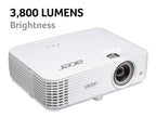 Acer Home MR.JVK11.002 videoproyector Proyector de alcance estándar 4000 lúmenes ANSI DLP UHD 4K (3840x2160) 3D Blanco (3)