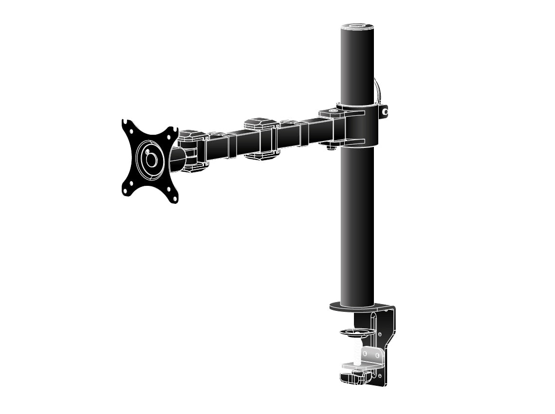 iiyama DS1001C-B1 soporte para monitor 81,3 cm (32") Escritorio Negro (3)