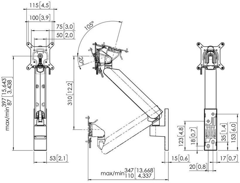 Soporte pared Vogel's MOMO Plus 4126B (6)