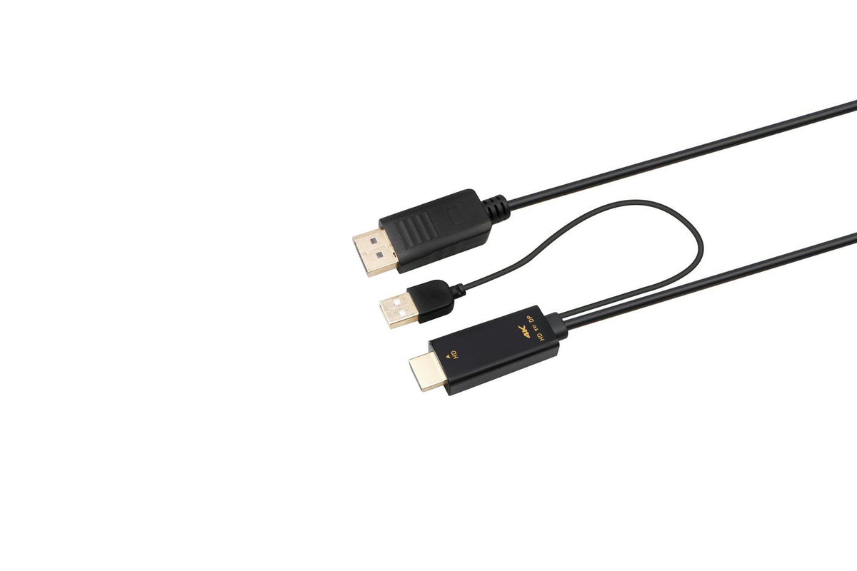 Microconnect HDMI-DP-CON3 adaptador de cable de vídeo 3 m HDMI tipo A (Estándar) DisplayPort Negro (2)