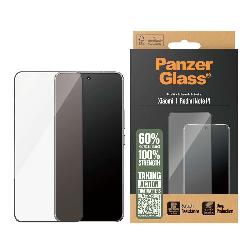 PanzerGlass ® Screen Protector Xiaomi Redmi Note 14 | Ultra-Wide Fit Protector de pantalla 1 pieza(s) (2)