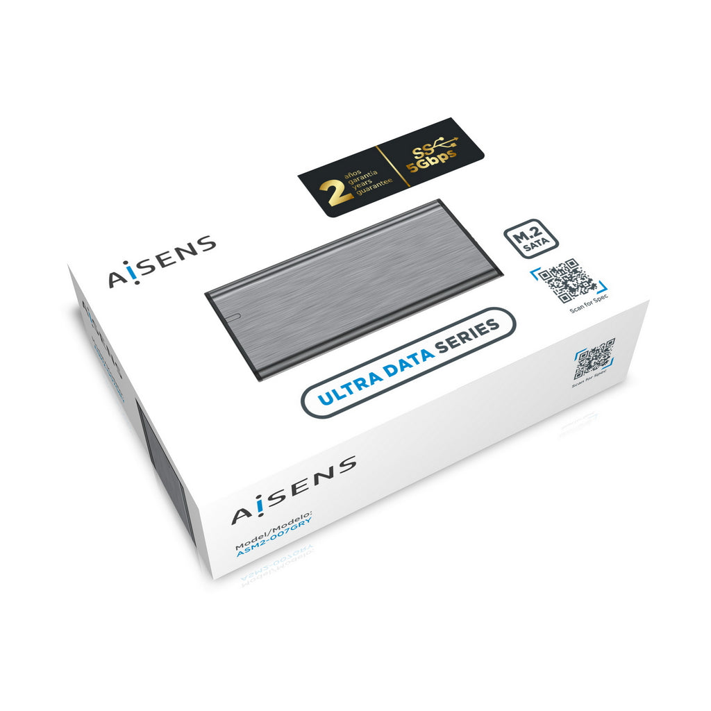 AISENS ASM2-007GRY caja para disco duro externo Caja externa para unidad de estado sólido (SSD) (8)