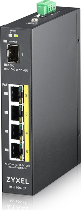 Switch Zyxel RGS100-5P 5 portas PoE